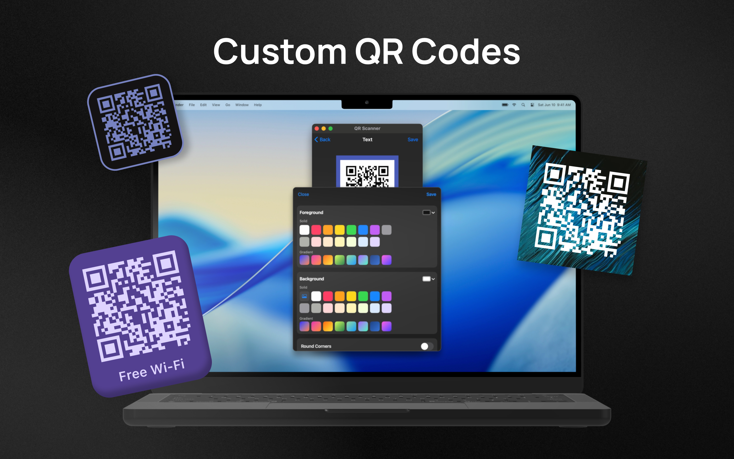 Custom QR Generator on Mac